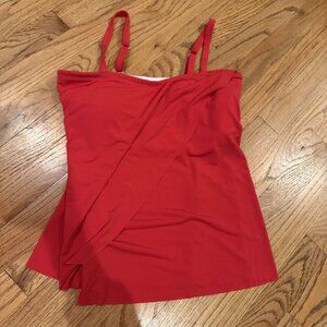 VENUS WOMENS SIZE 12 RED TANKINI SWIM SUIT TOP